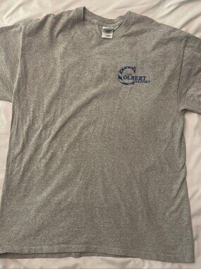 The Colbert Report Tee- Comedy Central- Sz Lrg- Grey- Vintage “Lincoln”
